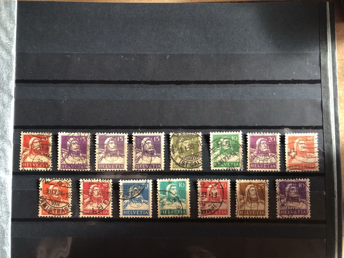 Alle Briefmarken: Briefmarken Tellbrustbild – Gebraucht aus Neunkirch von dielocke72