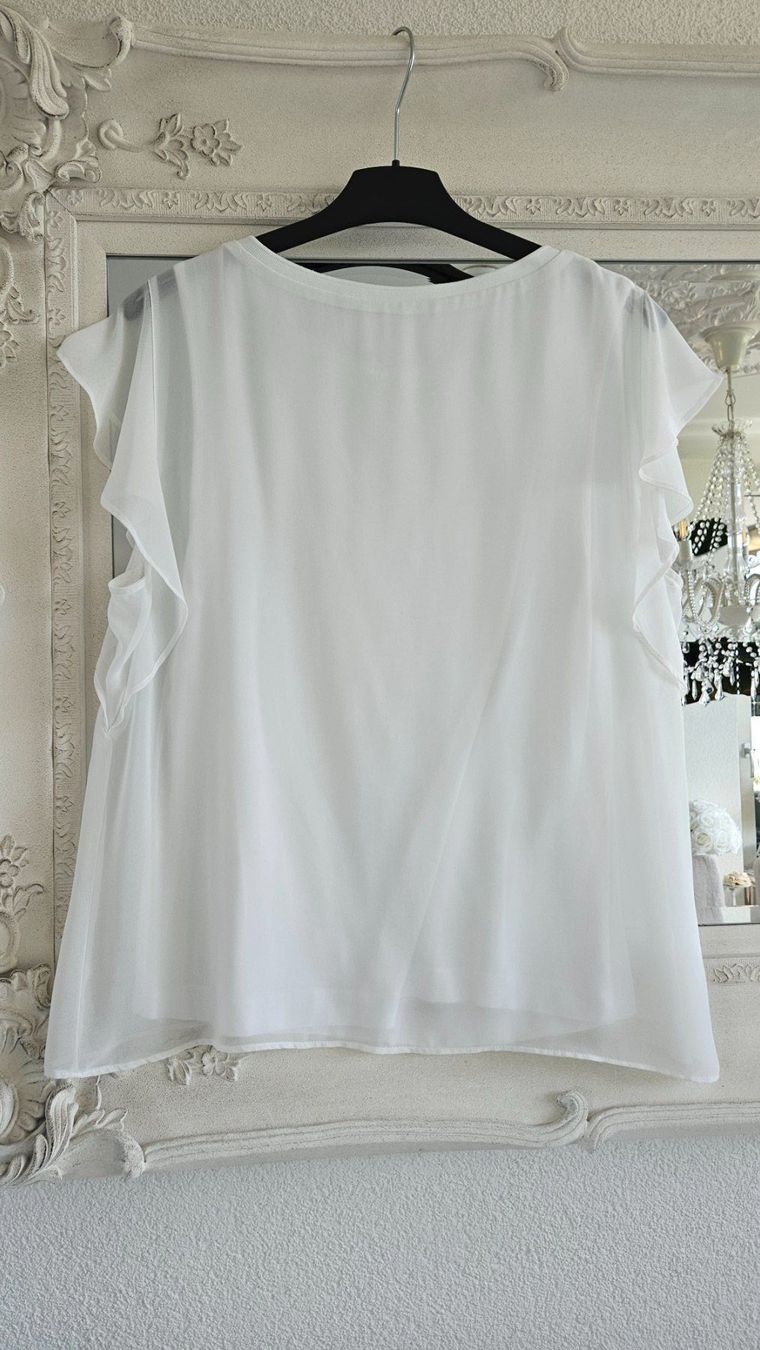 C&A Camicette: Bluse Top Grösse 40 / 42  Weiss Doppellagig – Usato da Gossau ZH venduto da fashiontwo 1