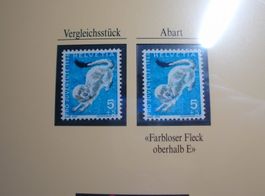 Abart 1966 **, Juventute Hermelin, "Farbloser Fleck"