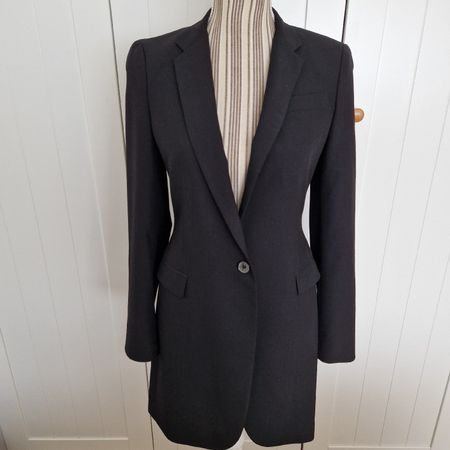 Zara Woman lang Blazer schwarz Grösse XS 