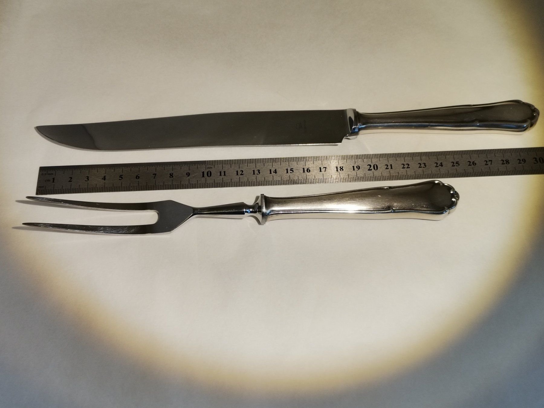 Berndorf Set di posate: Tranchierbesteck Berndorf versilbert, 2 teilig – Usato da Root venduto da Tisi66 3