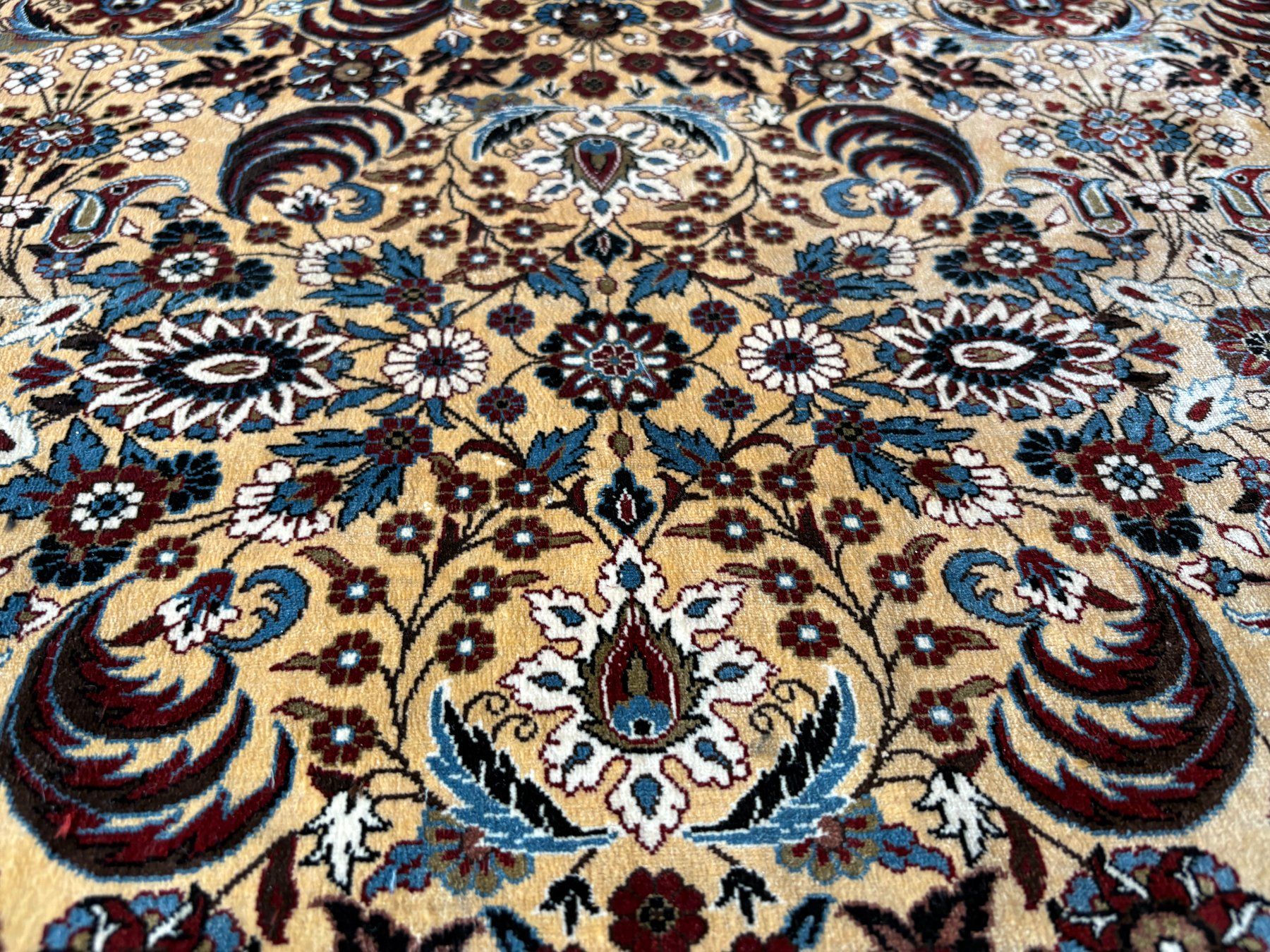 Tappeti: 206x123 Extrem Feiner Seidenteppich - Echt handgeknüpft – Usato da Bennau venduto da Mayer_Carpets 7