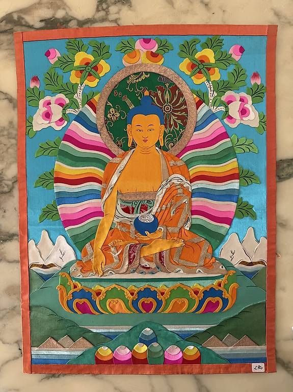 Gemälde: Tangka Buddha Shakyamuni "Ciotola Blu" – Neu (gemäss Beschreibung) aus Caslano von bri_5jft
