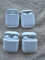 4x AirPods Ladecases (3x AirPods 2, 1x AirPods 1) + Kopfhöre