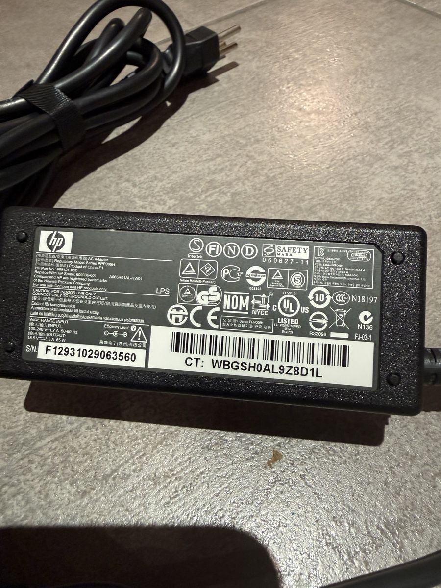 Hewlett Packard Ladegerät: HP Laptop Ladegerat  – Gebraucht aus Claro von KarinS84 1