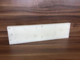Gebrauchte Strapazierfähige POM-Platte weiss Natur