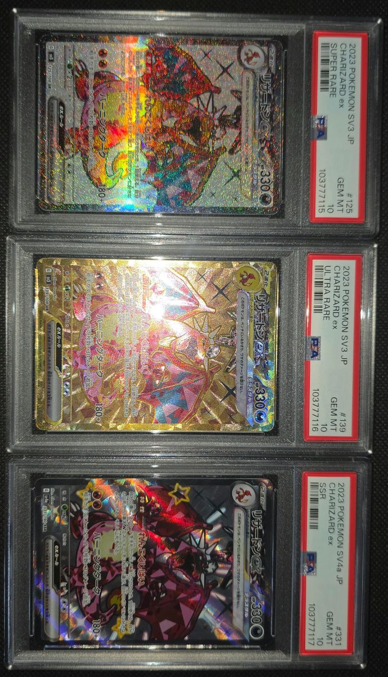 Pokémon Carte collezionabili: Pokémon Charizard ex PSA 10 Gem Mint Consecutive sv4a sv3 – Nuovo e nell'imballaggio originale da Cademario venduto da Poke_Dan 1