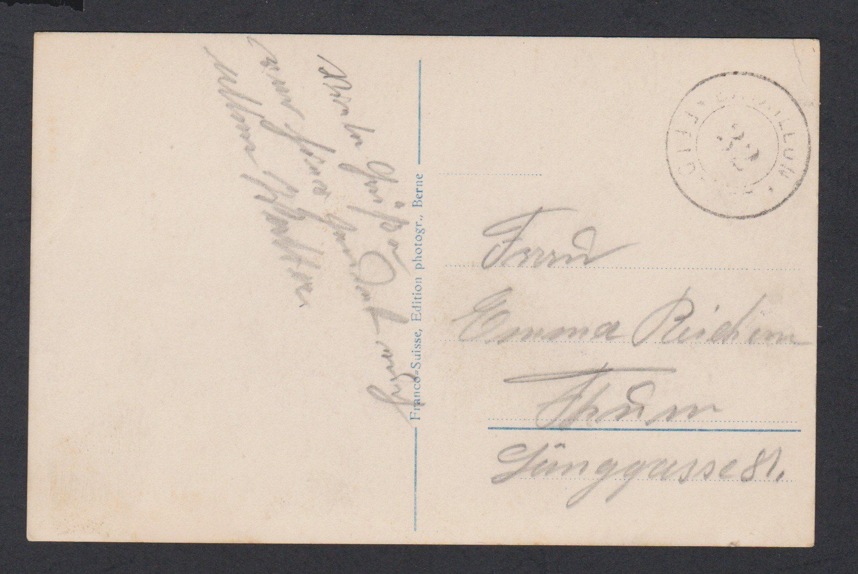 Cartoline postali: Unterlangenegg  BE   :   alte Ansichtskarte Militärstempel – Usato da Vitznau venduto da Ropaku 2