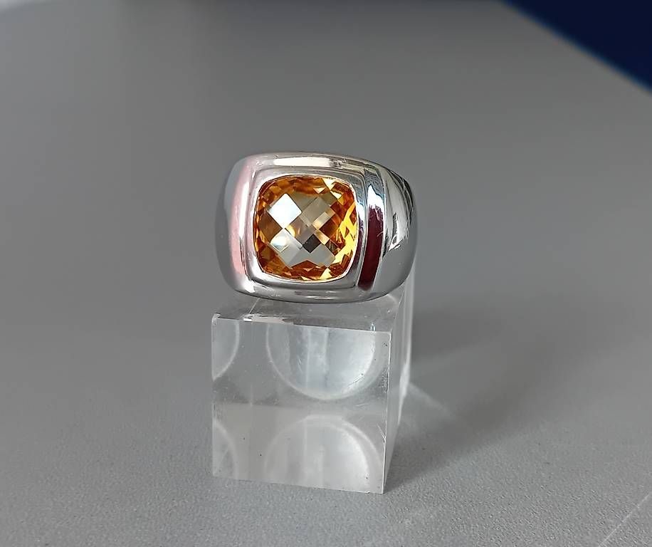 Bagues: Ring Silber mit Citrin – D'occasion à Stans par wer_fd5f