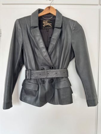 BURBERRY PRORSUM Lederjacke grau IT42 (36/38)