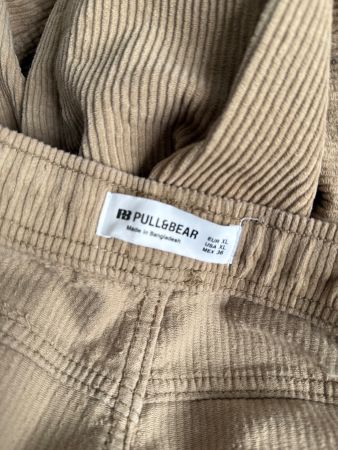 Cordhose Pull&Bear, Gr. XL, Camel