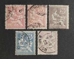 Frankreich 1902, Satz gestempelt