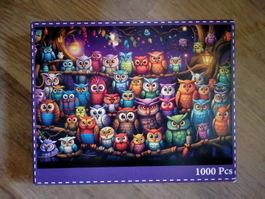 OWL Family Eulen Familie Puzzle 1000