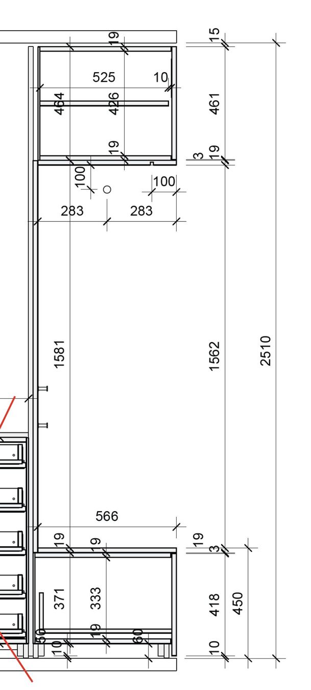 Guardaroba: Garderobe lackiert mit Holznische – Usato da Amriswil venduto da bjo_mxl2 6