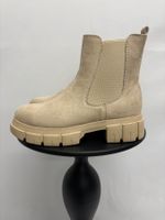 Neuwertige Chelsea Boots in Beige Grösse 37 Wildleder Optik