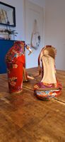 Slingpumps mit Blumenmuster