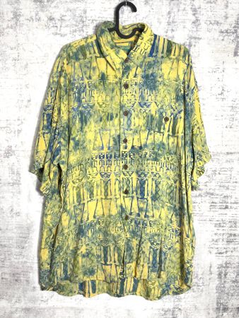 VINTAGE 90s MUTIARA ART BALI "TIE DIE" SHORT SLEEVES Sz: L