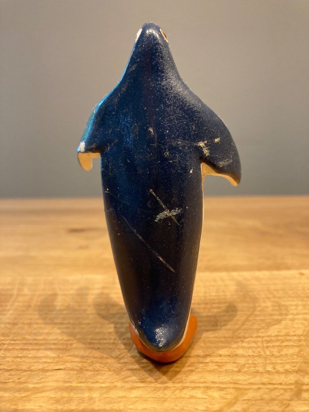 Statuette: Werbefigur Pinguin "Laines du Pingouin", aus Gummi – Usato da Winterthur venduto da silen 2