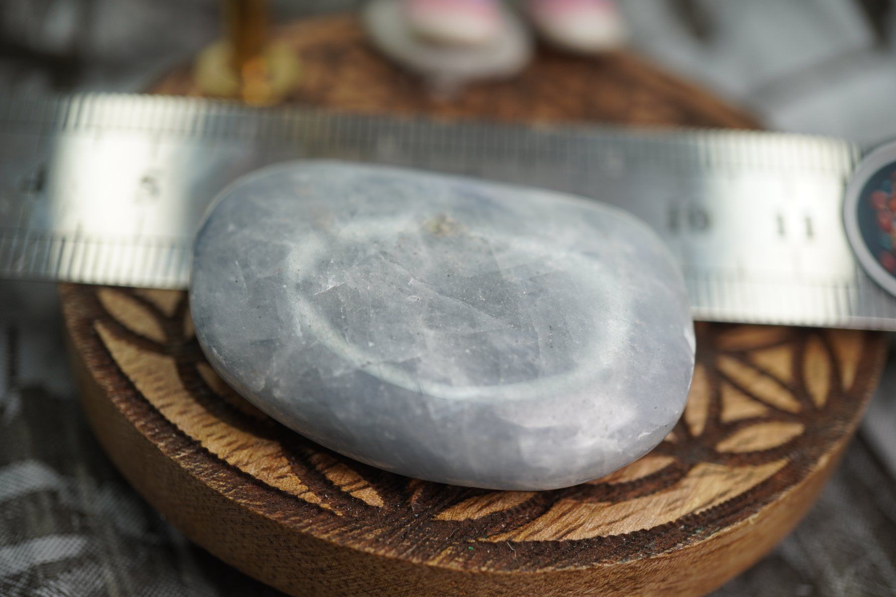 Mineralien & Heilsteine: Coelestin    Scheibenstein     ab 1.-    Aus  Räumung – Neu und originalverpackt aus Eschenbach SG von topstone 3