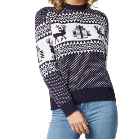 Damen Weihnachtspullover - M