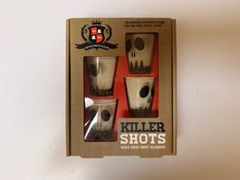 Gläsersets Killer Shots 4er Set Totenkopf neu