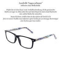 Lesebrille Lagos schwarz +1.0 +1.5 +2.5 +3.0