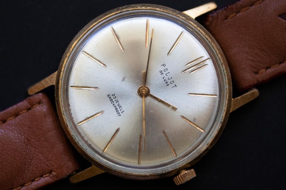 Boîtier + Cadran Poljot Slava Luch - Calibre 2209 35mm Acier Inox Poli - Neuf Vintage 2024