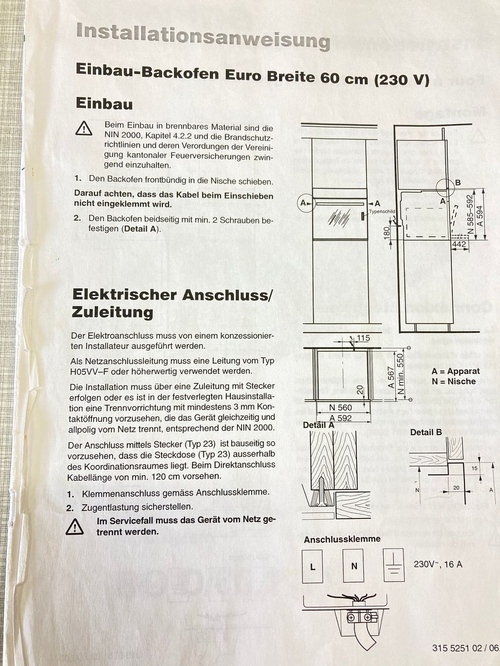 Therma Forni: Therma Multisteam Einbaubackofen , gebraucht - 230V ! – Usato da Chur venduto da Hermes421 8