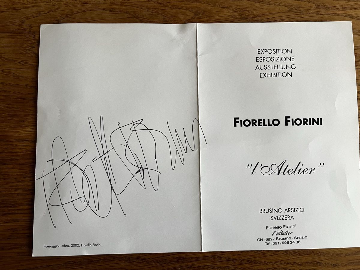 Dipinti: Original Ölgemälde. Fiorello Fiorini 1937 – Usato da Hombrechtikon venduto da vespa1954 7