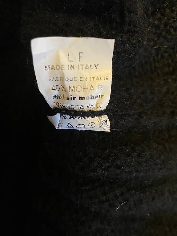 Gilet & Giacche senza maniche: schwarzer Pullunder / Gilet schwarz mit Mohair, Gr. M – Usato da Kerns venduto da UDS82 1