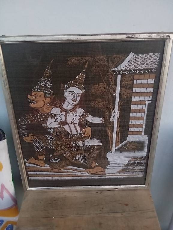 Foto & Immagini: 4 Seidenmalerei Bilder Indien – Usato da Basel venduto da Petergunn 4