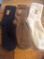 3x Kuschelsocken - flauschig weich-Wohlfühlen- Zeit für Dich