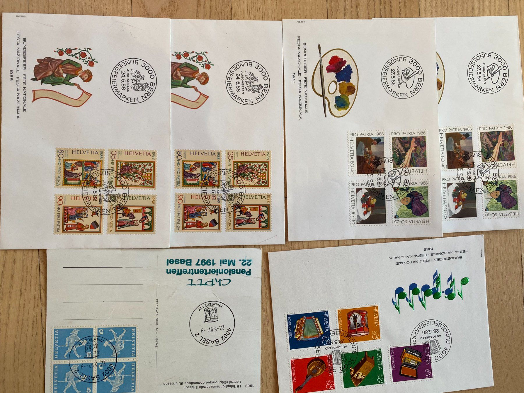 Alle Briefmarken: Bundesfeiermarken Couvert – Neu (gemäss Beschreibung) aus St. Gallen von Blin