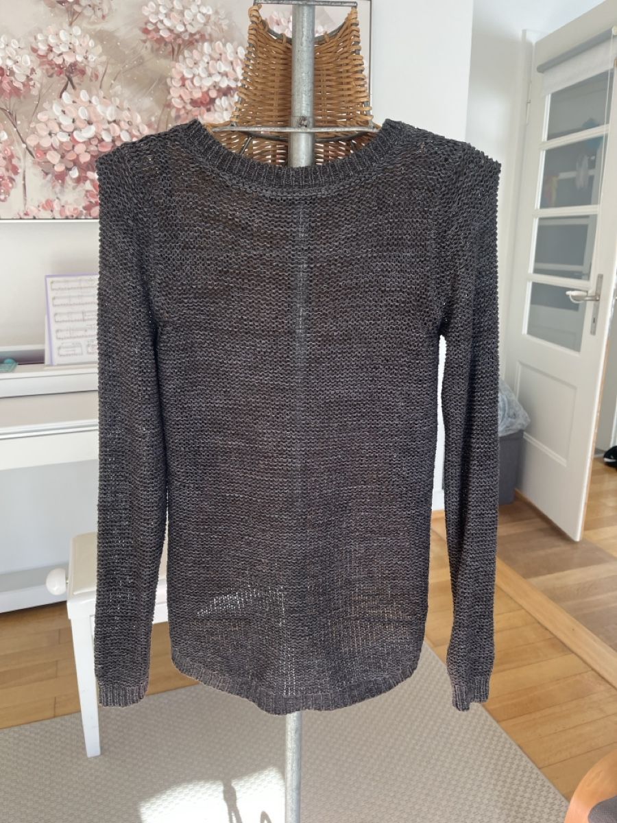 Only Maglioni & Felpe: Pullover Only grau/schwarz, S – Usato da Solothurn venduto da Bobesch08 5