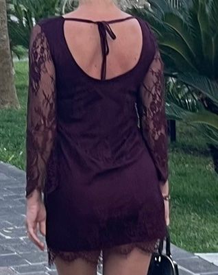 Glamour Abito di bell pizzo-tg S/M-chic per feste 🥳 vacanze