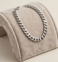 Bracciale uomo argento catena maglia 23cm