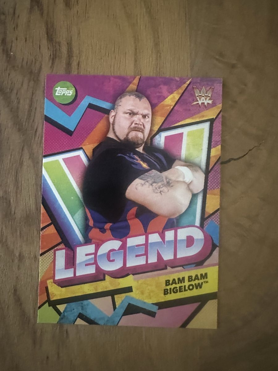 Topps Carte collezionabili: Bam Bam Bigelow - WWE Legend Topps – Nuovo (secondo la descrizione) da Luzern venduto da LuzernTCGLab