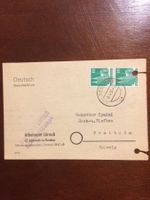 Alte Deutsche Postkarte 1951AmericanZone