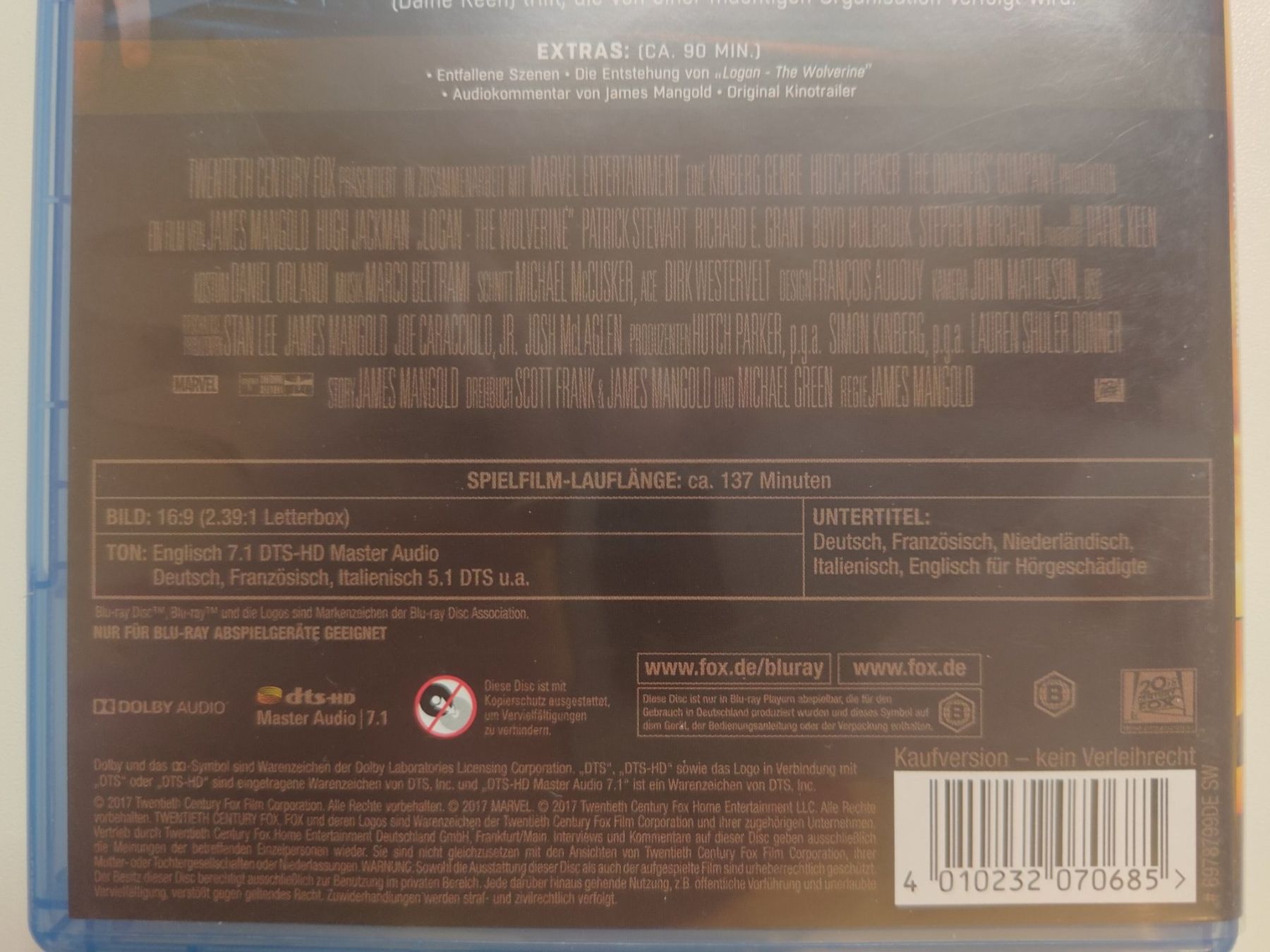 Tutti i DVDs: Logan the Wolverine – Usato da Liestal venduto da Kratzilla 3