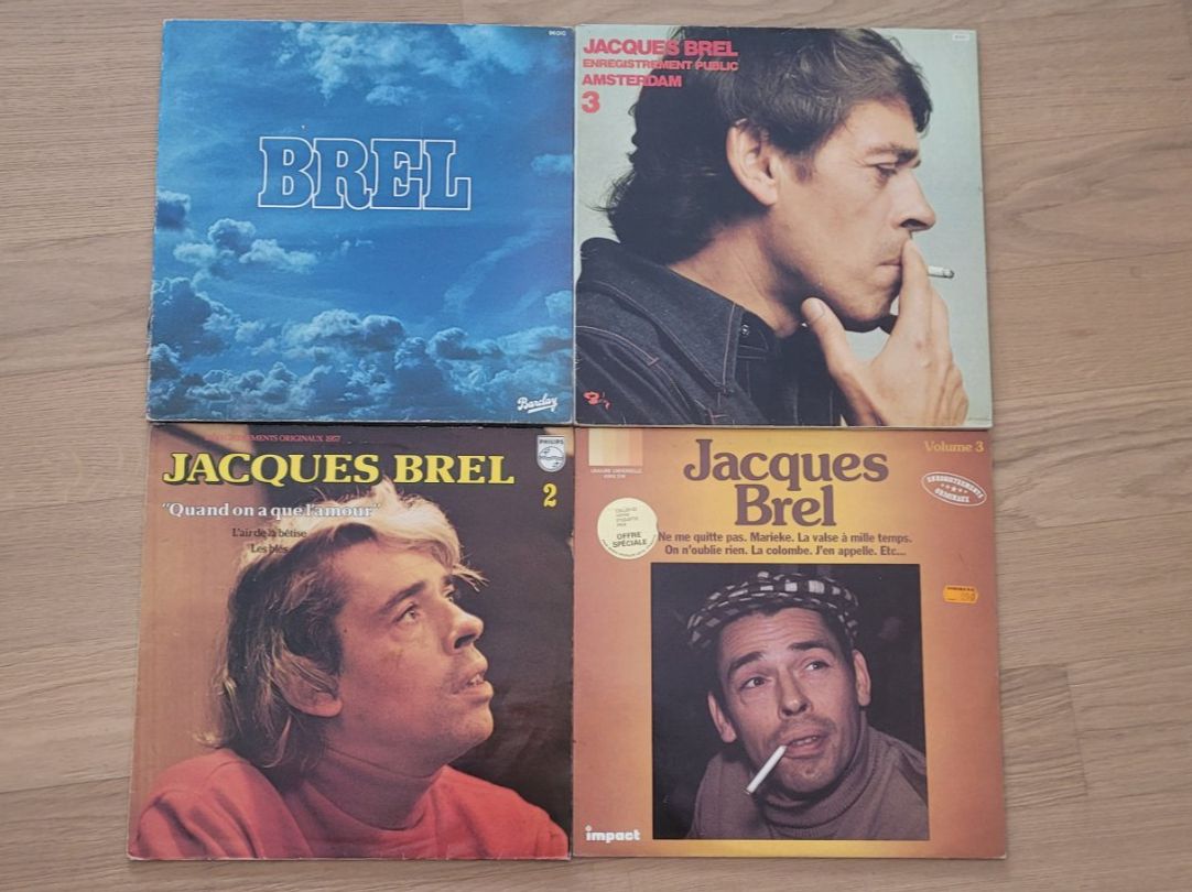 Vinyles: 4 LP  Jacques Brel – D'occasion à Martigny par MZ-67