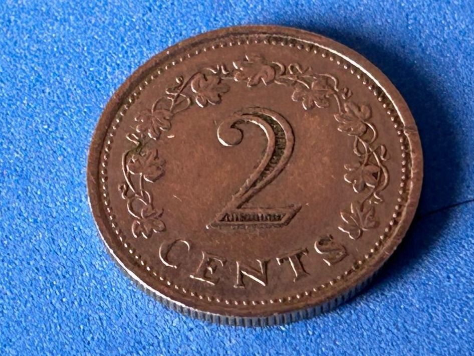 Tutti le monete: Malta - 2 Cents 1972 – Usato da Corcelles NE venduto da AJKader 1