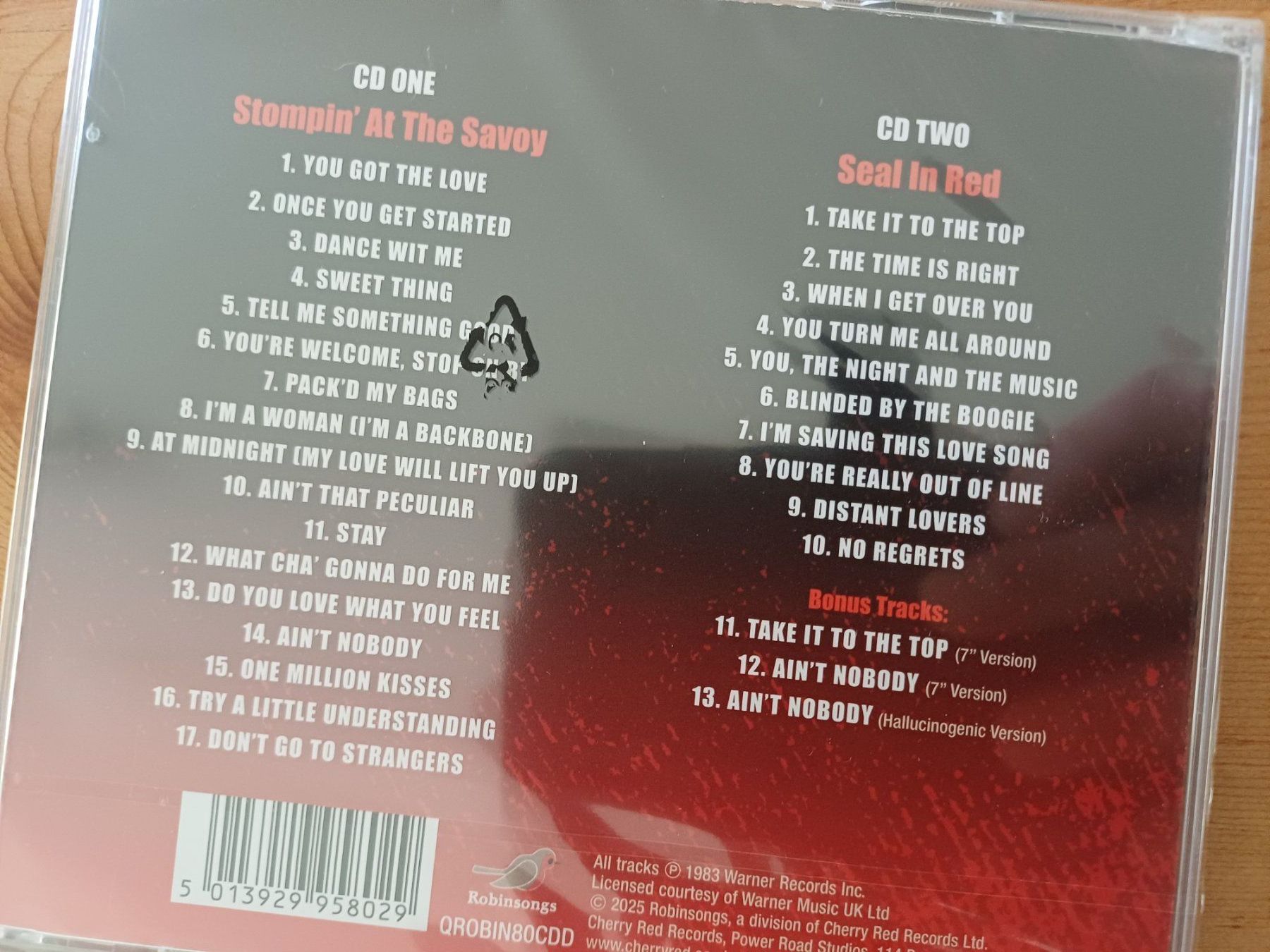 CD: Rufus & Chaka Khan - Stompin'... live / Seal in red – Nuovo e nell'imballaggio originale da Jona venduto da Rreto71 2