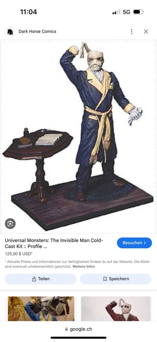 Kits de montage: The Invisible Man Modellbausatz Universal Monster – D'occasion à Schlieren par Moviepropde 2