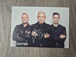 Autogrammkarte Scooter Originalunterschrift