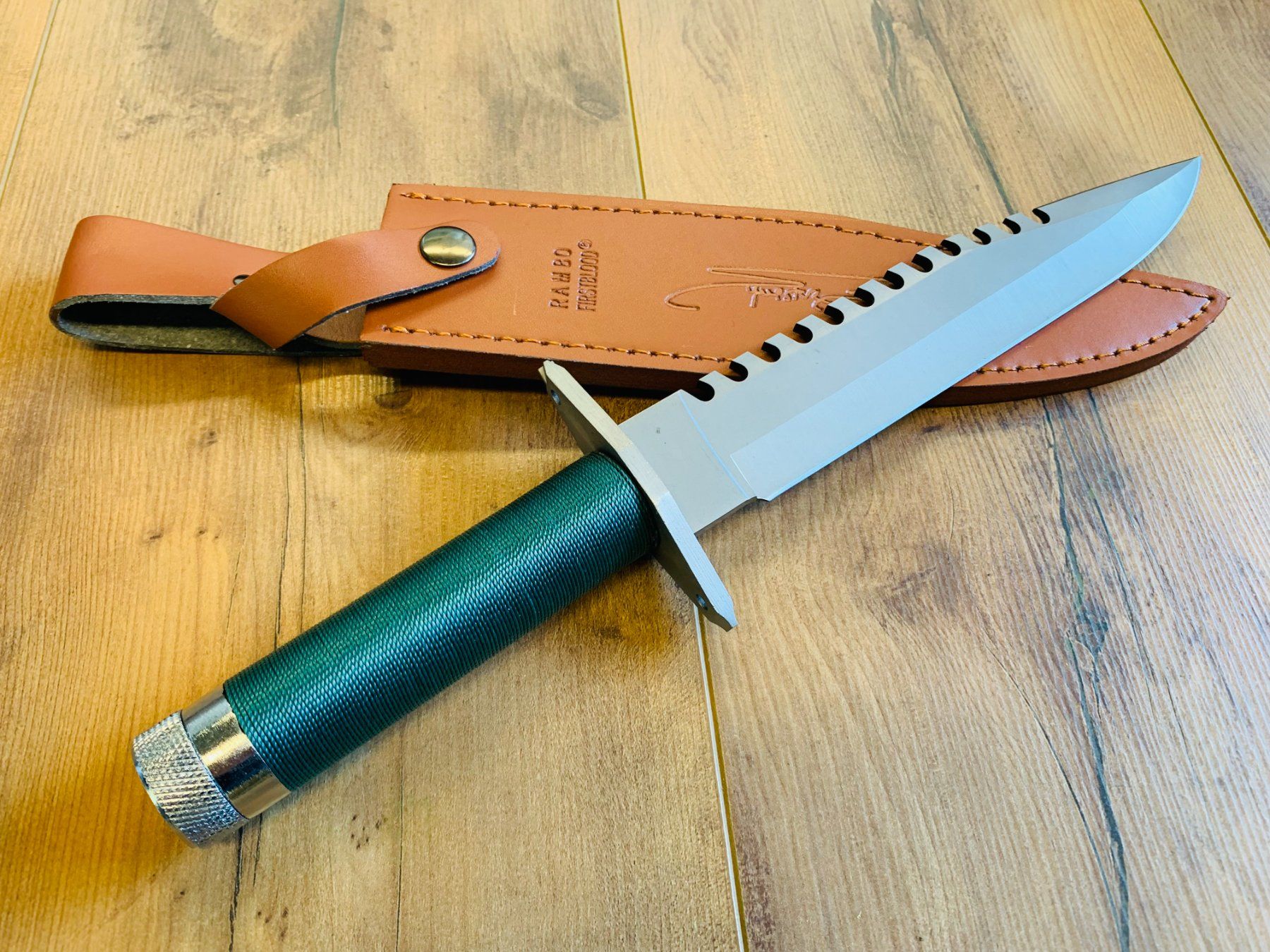 Coltellini militari: Rambo Survival Messer Green Line 35.5cm – Nuovo e nell'imballaggio originale da Bergdietikon venduto da shopAgent 1