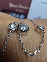 Bracelet argent avec diamants de moissanite de 0,7 ct GRA
