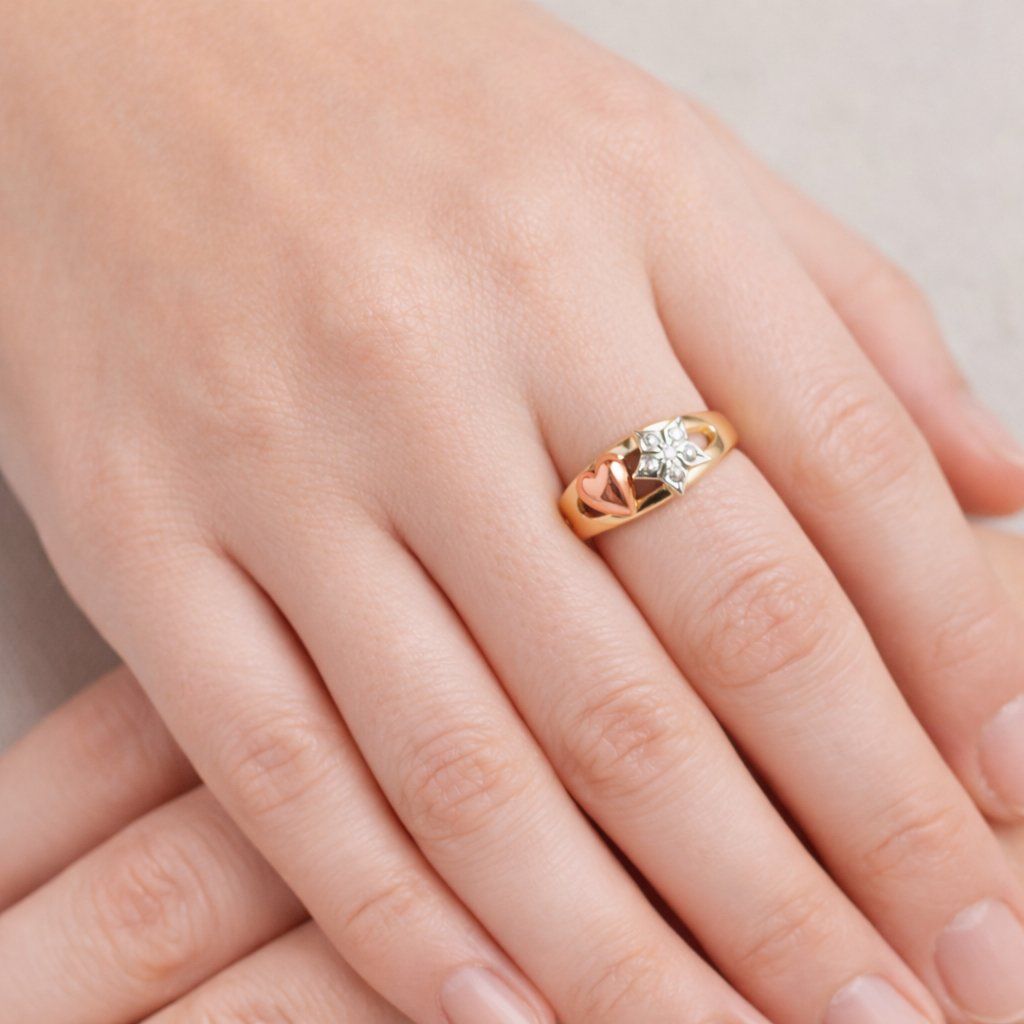 Ringe: Goldring Herz mit Stein Damen Ring elegant – Neu (gemäss Beschreibung) aus Fully von VaneaSelection 1