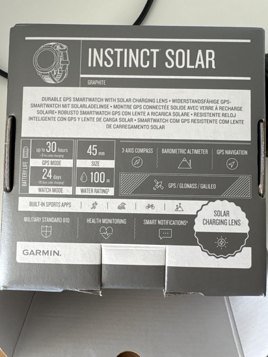 Garmin Smartwatch: Garmin Instinct Solar Smartwatch gebraucht – Gebraucht aus Zürich von Devante 5