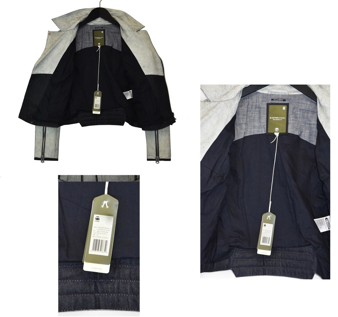 G-Star Giacche: G-Star RAW CHOPPER LederJacke/ LP:499/Gr.XS – Nuovo e nell'imballaggio originale da Wohlenschwil venduto da EddieS-Outlet 6