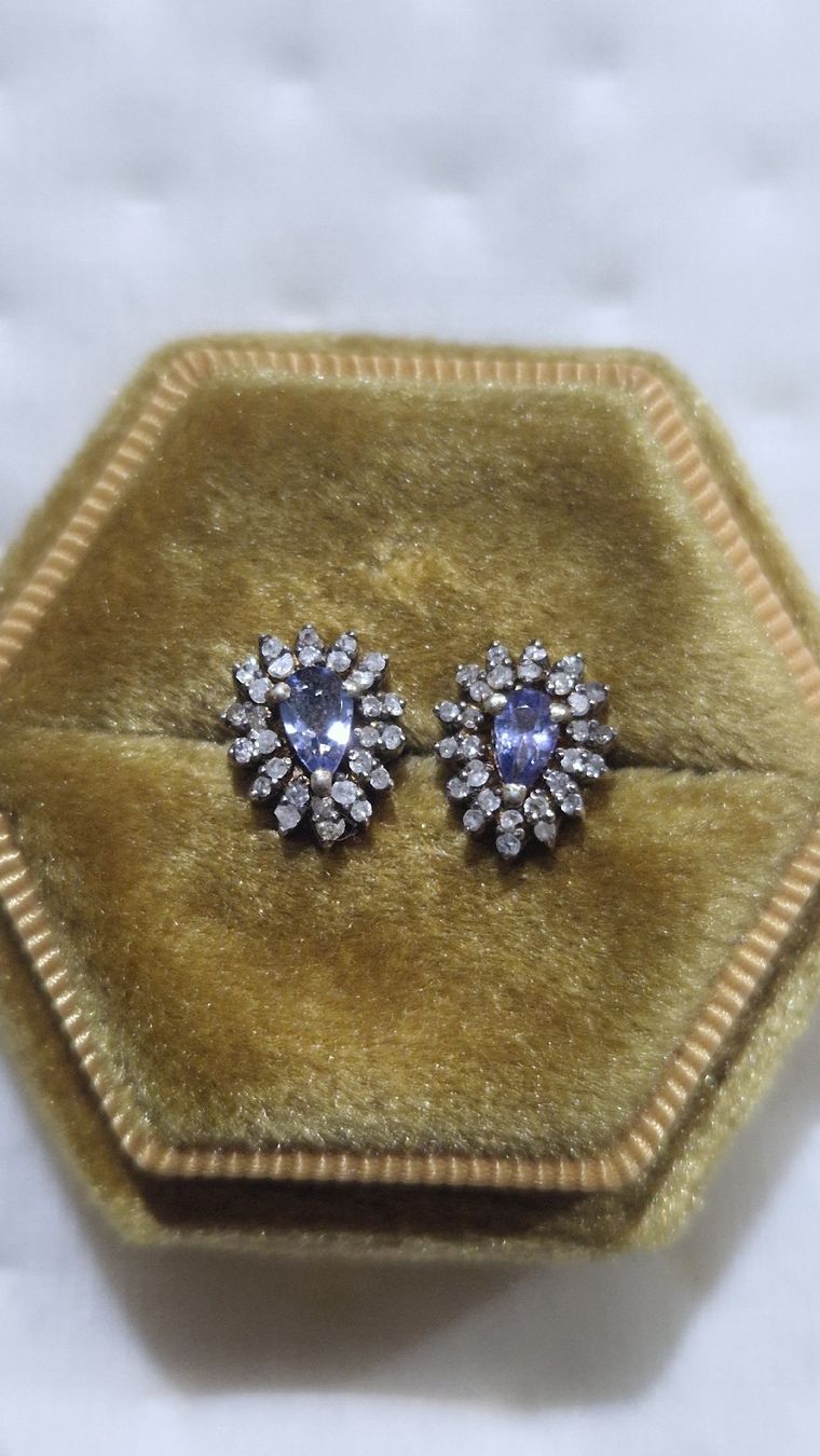 Boucles d'oreille: Diamond Tanzanite Earrings – Neuf (Voir description) à Château-d'Oex par mgj_9559 1